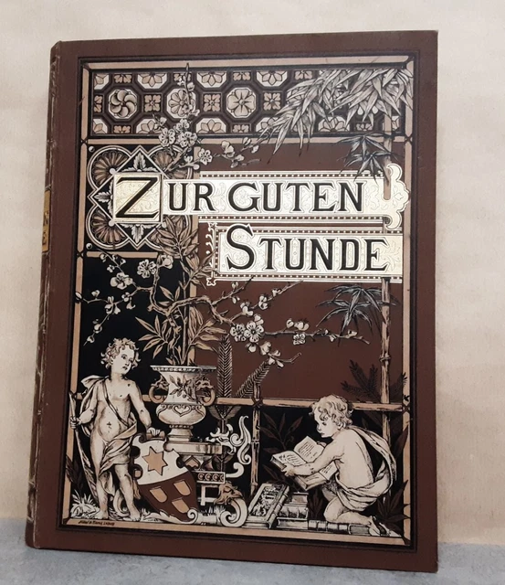 Antikes BUCH, ILLUSTRIERTE, ZUR GUTEN STUNDE, 1899, BAND 23, JUGENDSTIL, REKLAME