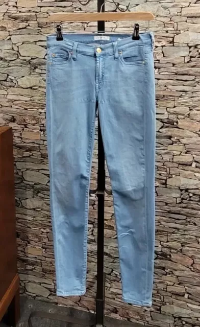 7 For All Mankind 'The Skinny' Super Stretchy Skinny Jeans Blue W27 L30 327