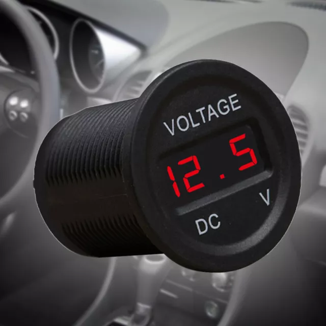 L# DC 12V 24V Digital Voltmeter LED Display Universal for Car Motorcycle Truck