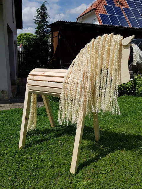 Holzpferd Weiß XXL Für Garten Kaufen » Für Kinder Ab 8 - 9 Jahre