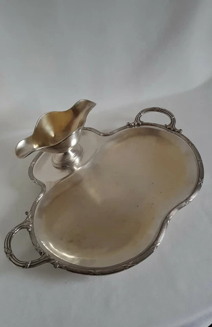 Coupelle tripode métal argenté art Déco