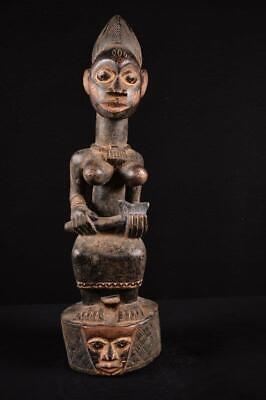 14371 Authentic African Yoruba Statue Nigeria