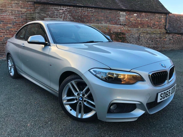 2015 65 BMW 218D M Sport Coupe Silver Diesel Manual Long MOT Fully Serviced