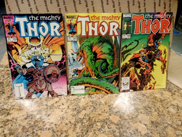 The Mighty Thor #340 #341 #342 - Beta Ray Bill Appearance  a lot of 3 1983