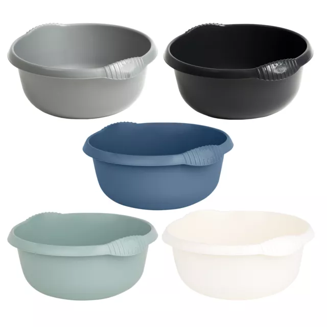 28cm Washing Up Bowl, Set of 4, Kitchen Sink Basin Caravan Wash Tubs - UK