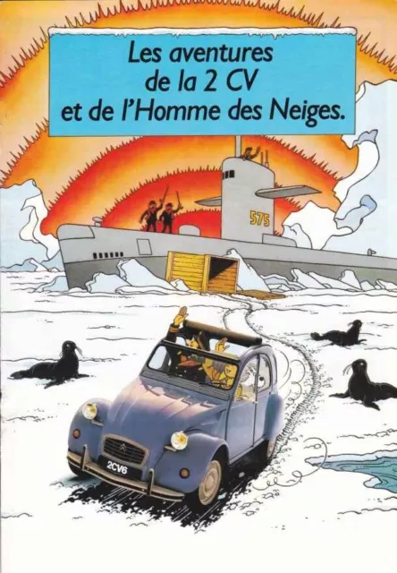 Catalogue Brochure Citroën 2CV (Tintin) 07/1986 France