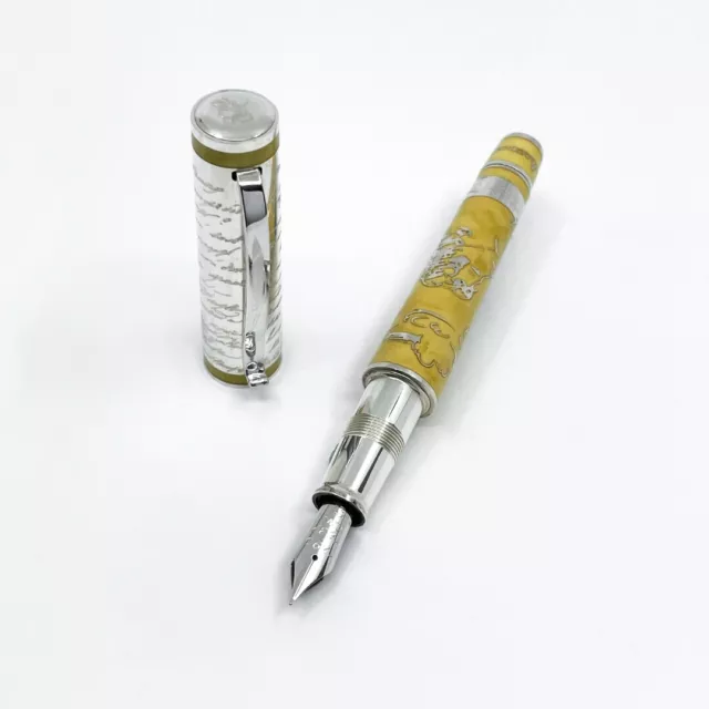 OMAS Limited Edition Aleksandr Pushkin Ag925 Sterling Silver 18K Fountain Pen