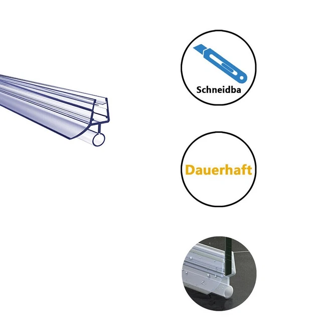 Conjunto Sello de ducha 50 cm Sello de puerta Sello de repuesto Tira de goma Tiras de ducha