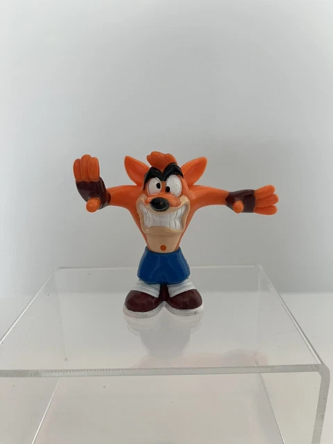 Crash Bandicoot Figurine Taco bell 2.5 in vintage. USED