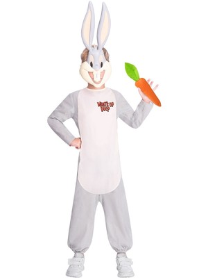 Amscan Bugs Bunny Looney Tunes Cartoni Animati Gents Costume Taglia XL 