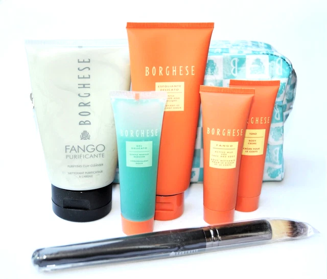 BORGHESE Fango Purificante Purifying Clay Cleanser, Mud, Creme, Brush, Exfoliant
