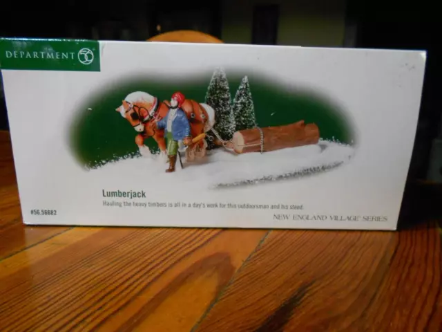 DEPT 56  NEW ENGLAND VILLAGE Accessory LUMBERJACK NIB