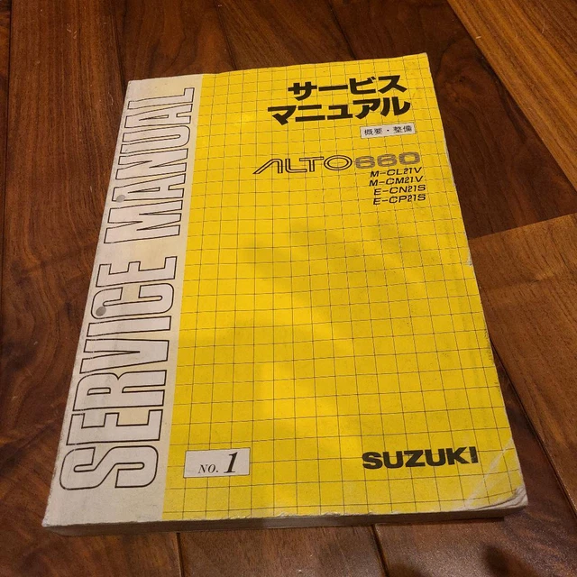 Suzuki Alto 660 Overview Maintenance Service Manual 84 Japan y2
