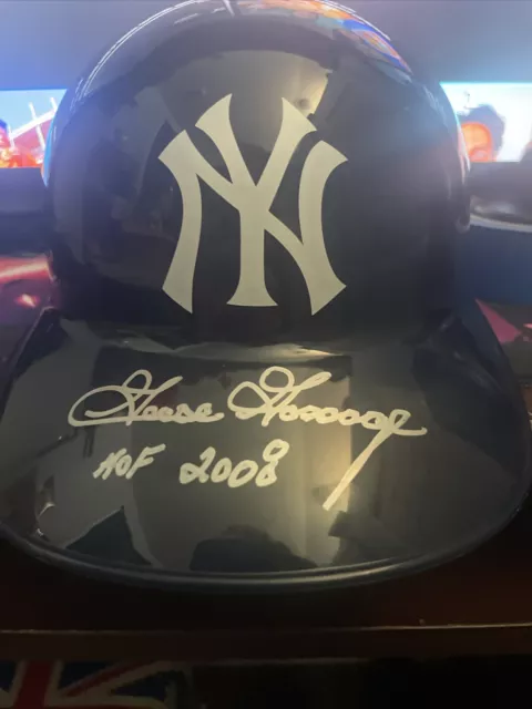 Goose Gossage Signed Yankees Souvenir Replica Batting Helmet w/HOF 2008 (SS COA)