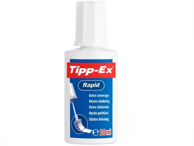 10x Tipp-Ex Korrekturflüssigkeit Rapid 25ml Korrekturmittel Perfekt deckend