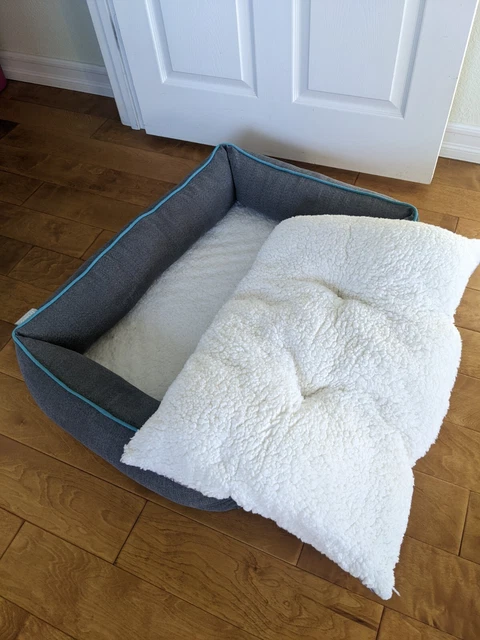 Frisco Large Sherpa Orthopedic Bolster Cat & Dog Bed, new 3
