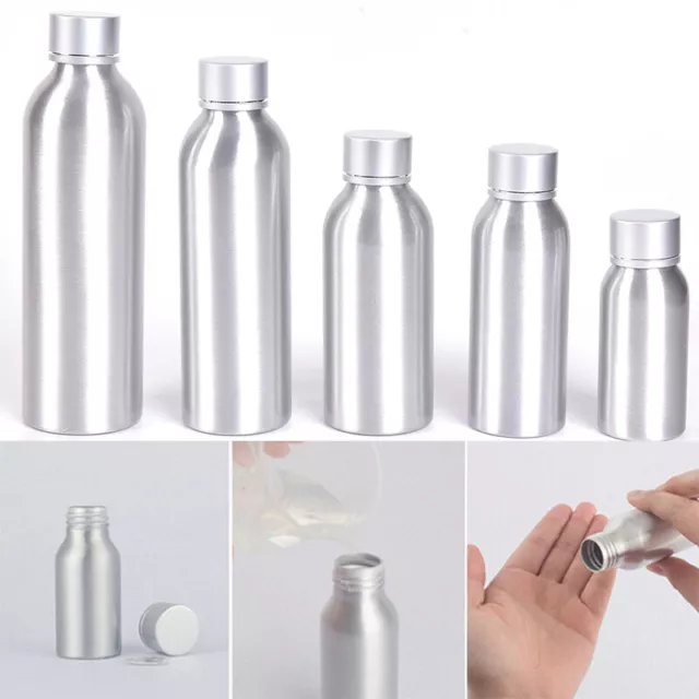 50/100/120/150/250 ml botella de loción de aluminio botellas vacías de metal contenedores SN❤