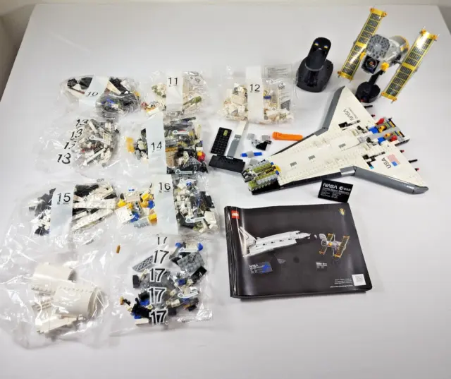 LEGO NASA Space Shuttle Discovery (10283) - Partially Built + New SEALED BAGS