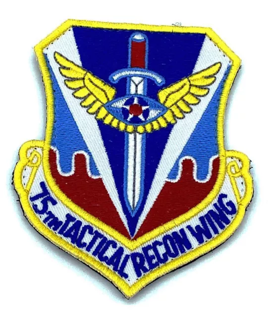 75th Tactical Reconnaissance Wing Patch – Plastic Backing, 3.5"