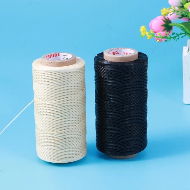 2 piezas hilo de coser cuero joyería de mano hilo de coser costura plana