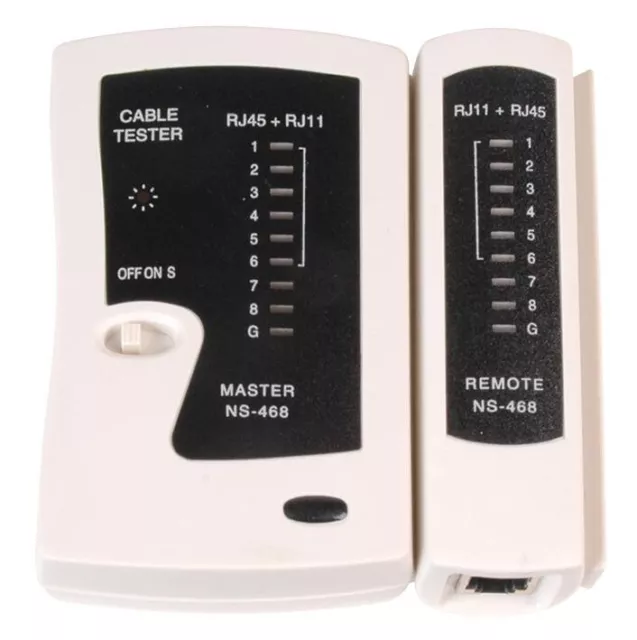 RJ11, Cat5, Cat6 RJ45 Rete Ethernet Cavo Patch Tester Strumento Con Remoto Unità