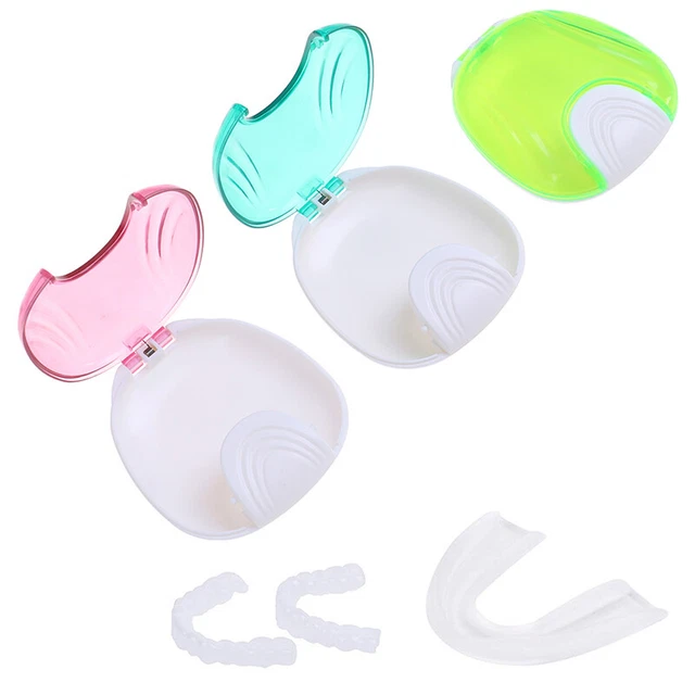 1Pcs Dental False Teeth Cleaning Box Denture Bath Container Retainer Holder .Q1