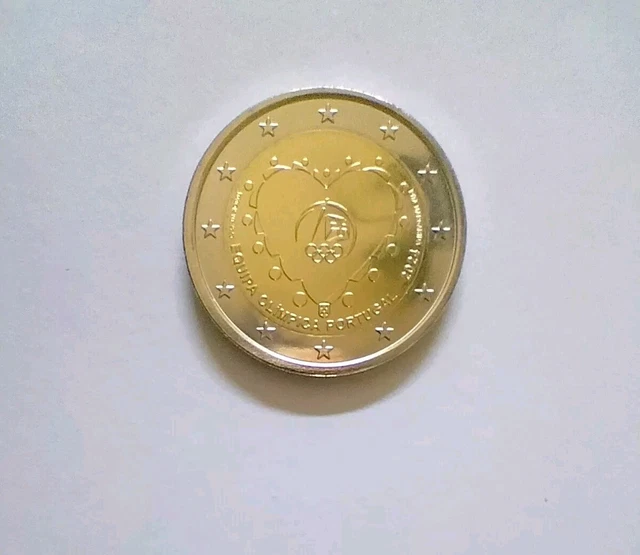 PIÈCE 2 EUROS Portugal 2024 Équipe Olympique du Portugal neuve de