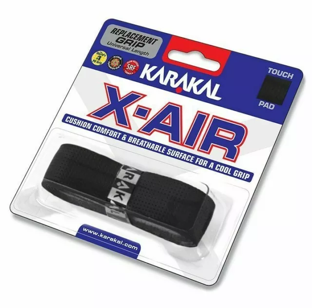 Karakal X-Air Replacement Grip - Single Grip - Black - Rrp £10