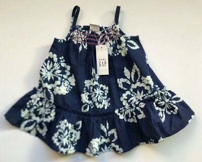Ensemble balançoire bébé GAP jardin enfant fleuri Jeans brodé fille taille 5 porté 1X 