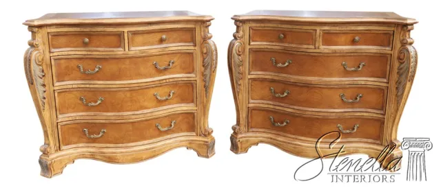 L62091EC: Pair JEFFCO Georgian Style Bachelor Chests Nightstands