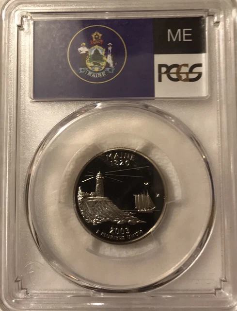 2003 S 25C Clad Maine State Quarter PCGS PR70DCAM