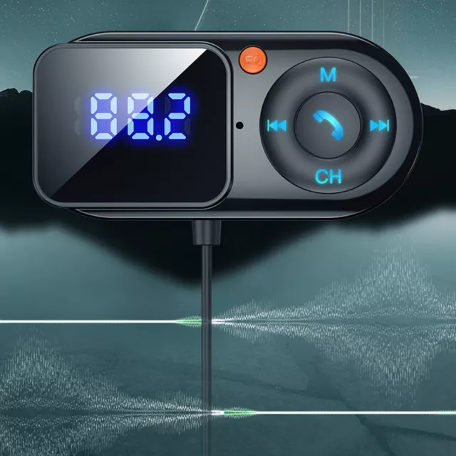 FM Transmitter Modulator MP3 Music Player 3.5mm AUX Bluetooth-Compatible Useful 2