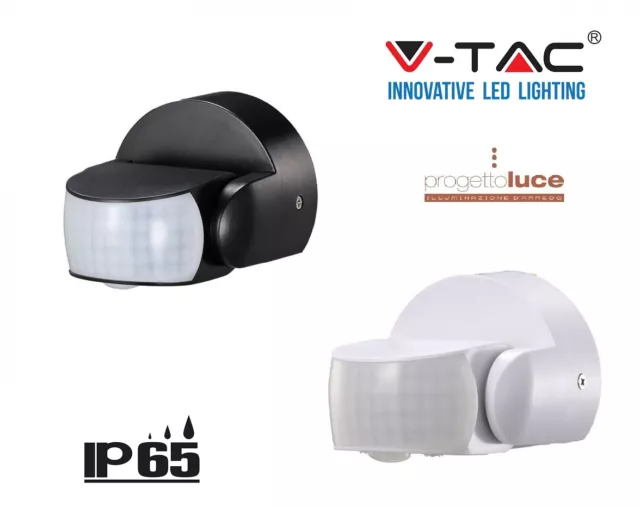 V-Tac Vt-8093  Sensore Di Movimento Regolable A Infrarossi Ip65 Crepuscolare