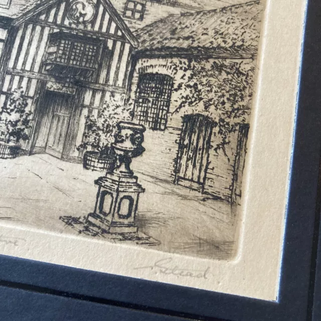 Maddermarket Theater, Norwich - Original Radieren Kunstdruck Künstler Stead? 2