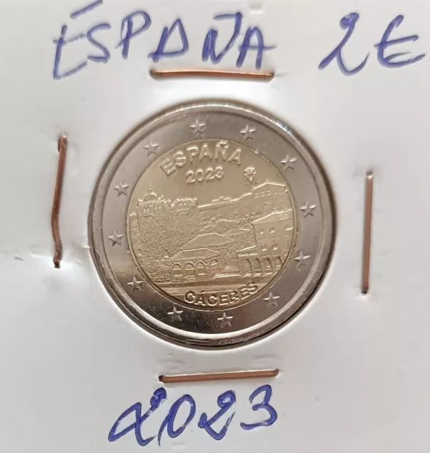 Spain, year 2023, €2, commemorative coin, S/C Old Town Cáceres
