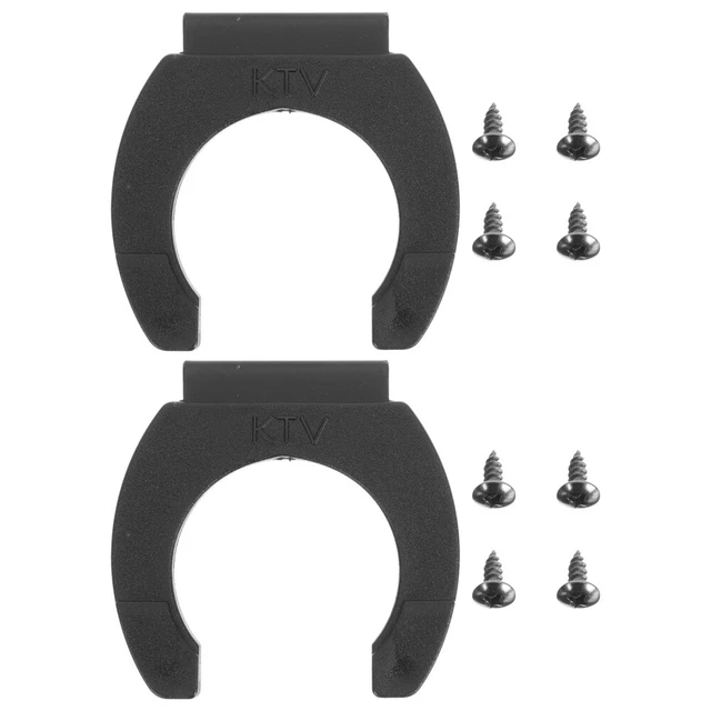 Support Mural Pour Microphone - Lot De 2 Pinces Métal Et Silicone, Diamètre 47,6 Mm, Vis Incluses