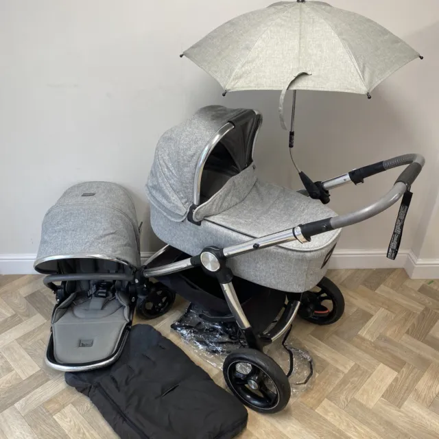 Mamas & Papas Ocarro Travel System (Pushchair & Carrycot) Skyline Grey