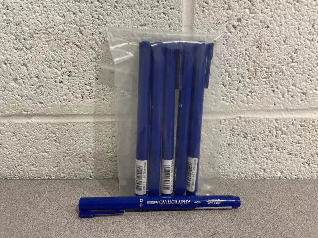 MARVY The Calligraphy Pen 5.0 BLUE Pack Of 6