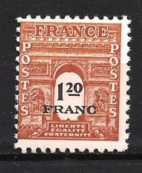 France 1945 Type Arc de Triomphe Yvert n° 707 neuf ** MNH
