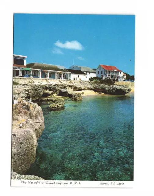 The Waterfront, Grand Cayman, B.W.I. Postcard Unposted
