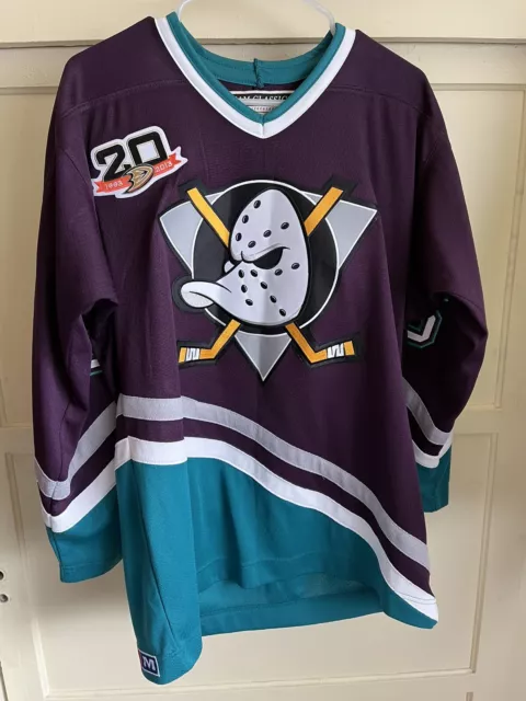 CCM Team Classics NHL Anaheim Mighty Ducks Emerson Etem Hockey Jersey Size Small