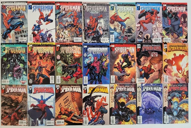 MARVEL KNIGHTS: SPIDER-MAN Lot (24) NM #1-22 + (2) Variants 19 &21 2004 Complete