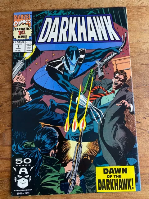 DARKHAWK # 1 MARVEL COMICS MARCH 1991 ORIGIN & 1st APPEARANCE KEY @