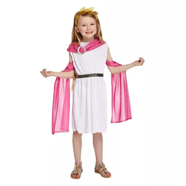Ancient Greek Goddess Girls Costume Week Day Kid Fun Halloween Party Fancy Dress