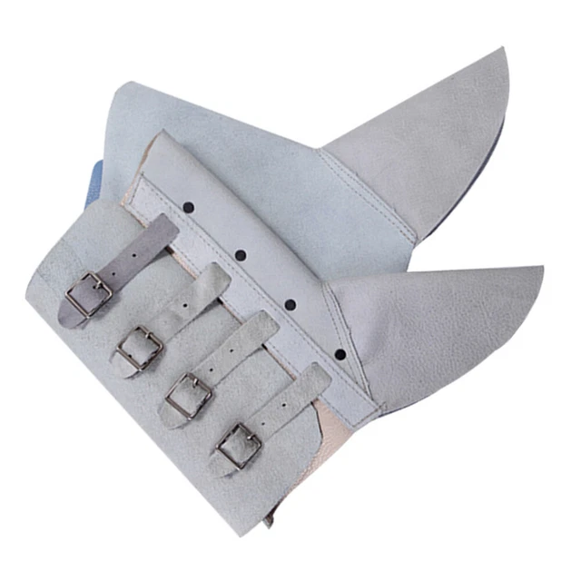 1 Pair Cowhide Heat and Abrasion Resistant Welding Spats Welding Boot