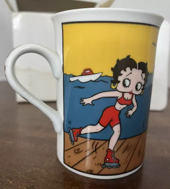 Danbury Mint Betty Boop Porcelain Collector Mug--"Boopin' on the Boardwalk"