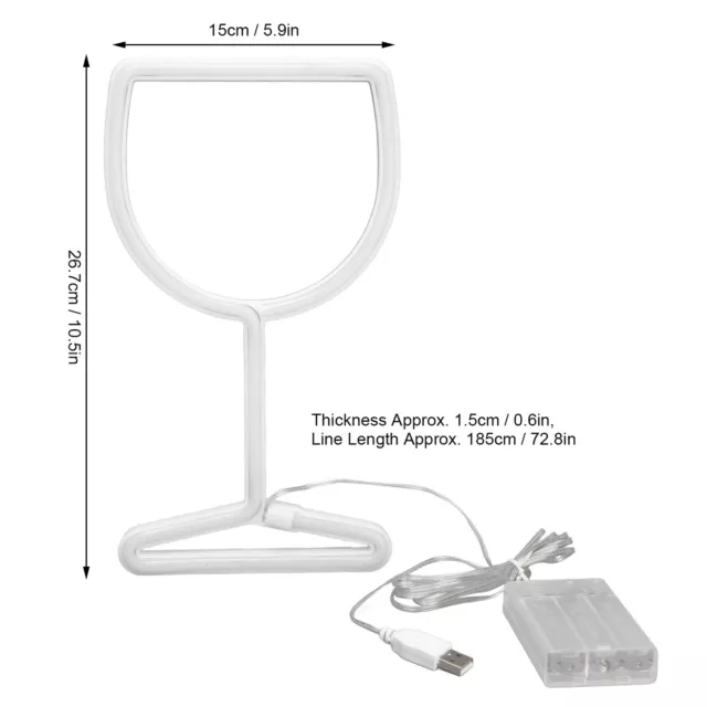 (3) Letrero de barra de vino ahorro de energía operación simple diseño de suspensión doble