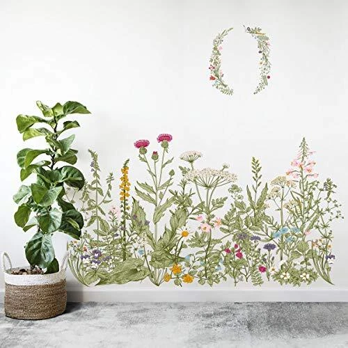 Flower Clusters Wall Decals Removable Wall Stickers DIY Peel and Stick Art Mu...