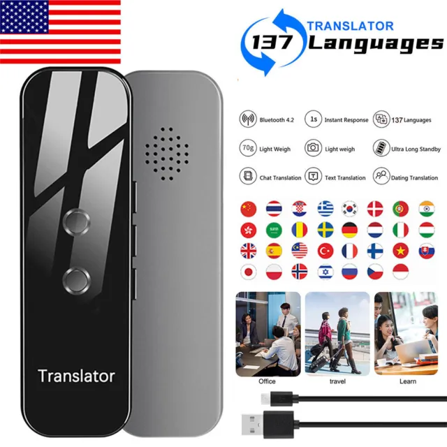 Smart 137 Languages Translator Two Way Instant Voice Photo Translation Device
