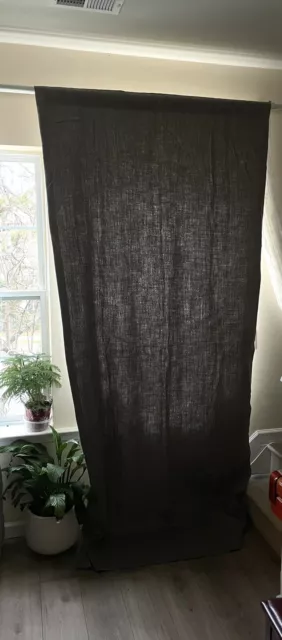 Restoration Hardware Heavyweight, Textured Belgium, Linen, Drape/Curtain 48x108